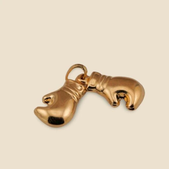 14k Real Gold Pair of Boxing Gloves | Birthday Gift | Valuable Gift | Fine Gold - Picture 4 of 5